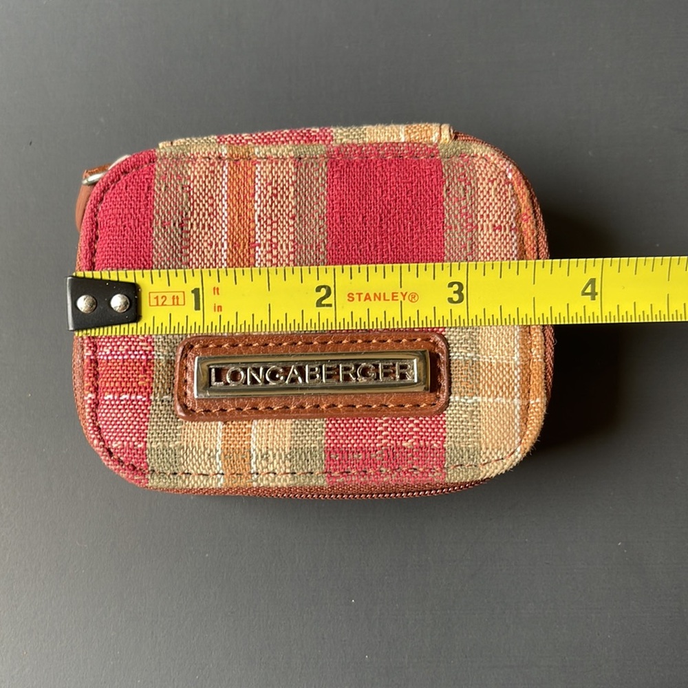 Longaberger plaid zipper pill case - Picture 4 of 6